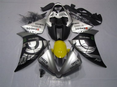 Purchase 2012-2014 Black Silver Iveco Yamalube Monster Yamaha YZF R1 Motor Bike Fairings UK