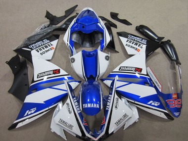 Purchase 2012-2014 Blue White Yamaha YZF R1 Motorbike Fairing UK