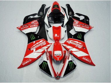 Purchase 2012-2014 Red White Rocol Yamaha YZF R1 Replacement Motorcycle Fairings UK