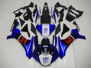 Purchase 2015-2019 Black Blue Yamaha YZF R1 Motorbike Fairing Kits UK