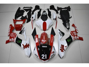 Purchase 2015-2019 Red Black 21 Yamaha YZF R1 Motorcycle Fairings Kit UK