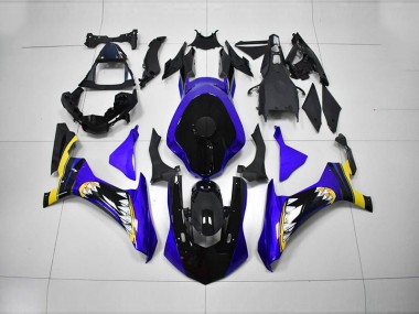 Purchase 2015-2019 Blue Black Yamaha YZF R1 Motorcycle Fairings UK