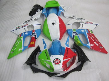 Purchase 1998-2002 Blue Red Fiat Kastinee Yamaha YZF R6 Motorcycle Fairings Kit UK