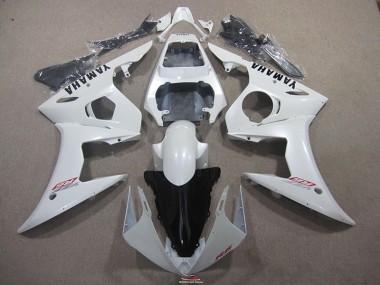 Purchase 2003-2005 White with Black Decal Yamaha YZF R6 Bike Fairings UK